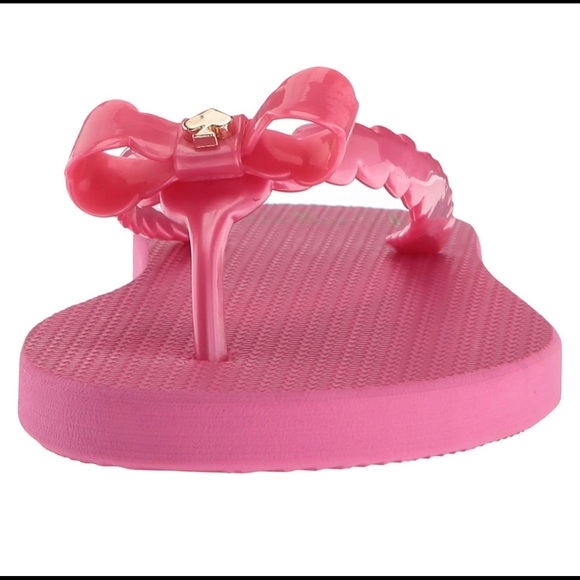 Kate Spade Denise Bow Flip Flop, Pink & Gold, Size 7/8 - Picture 7 of 10